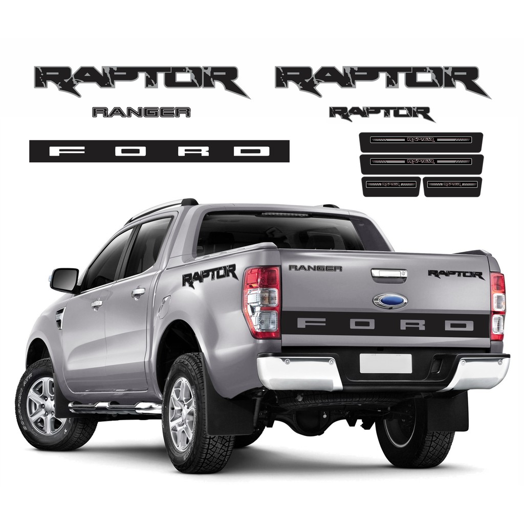 Kit Adesivos Ford Ranger Raptor + Resinados + Soleiras R250