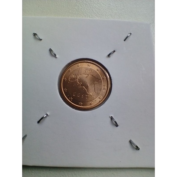 Moeda Estônia 1 centavo de Euro 2015