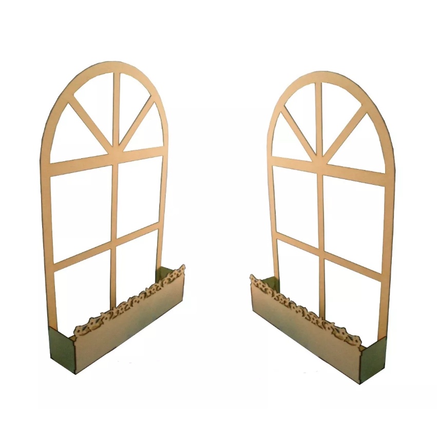 Kit 2 Janelas  com Floreira - Pequena em Oferta na Shopee