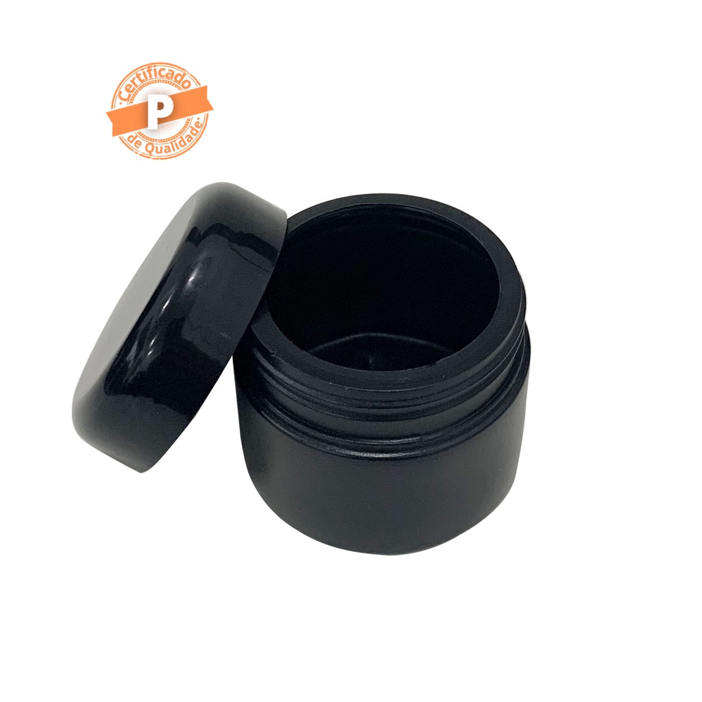 Pote Plástico 60ml C/ Tampa Rosca (20 Unidades)