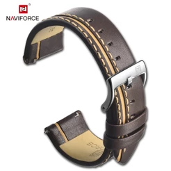 Naviforce 24mm G01 Pulseira De Relógio 24mm Marrom Preto Pulseira De Relgio Para Homem Prova