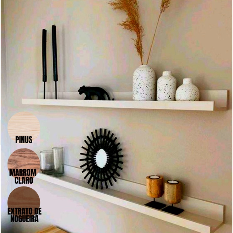 Prateleira Calha Grande Suspensa Com Diversas Medidas em Oferta na Shopee