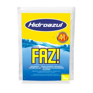 Cloro p/ Piscinas Hidroazul Faz 4 em 1- 1kg