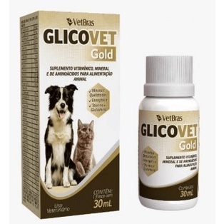 Vitamina Glicovet Gold 30ml - Vetbras em Oferta na Shopee