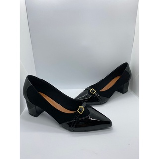 Calçados Feminino Bella Moça Scarpin Nobuck Preto