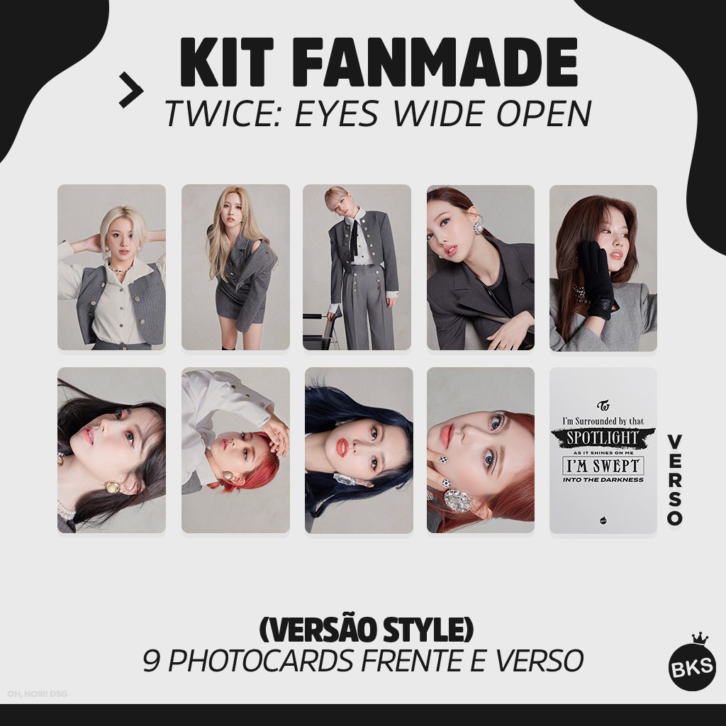 Twice Cards Fanmade Eyes Wide Open I Can T Stop Me Photocard De Kpop Fanmade Shopee Brasil