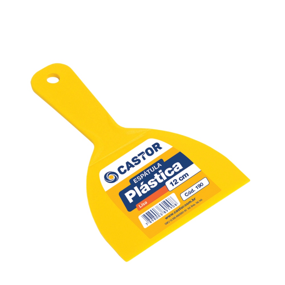 Espátula Multiuso de Plástico 12cm Lisa - Castor em Oferta na Shopee