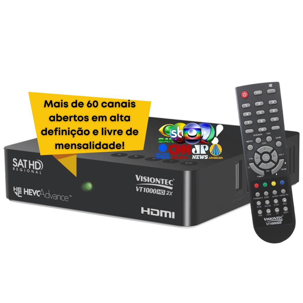 Receptor Digital Parabólica Sat Regional Vt1000 - Visiontec