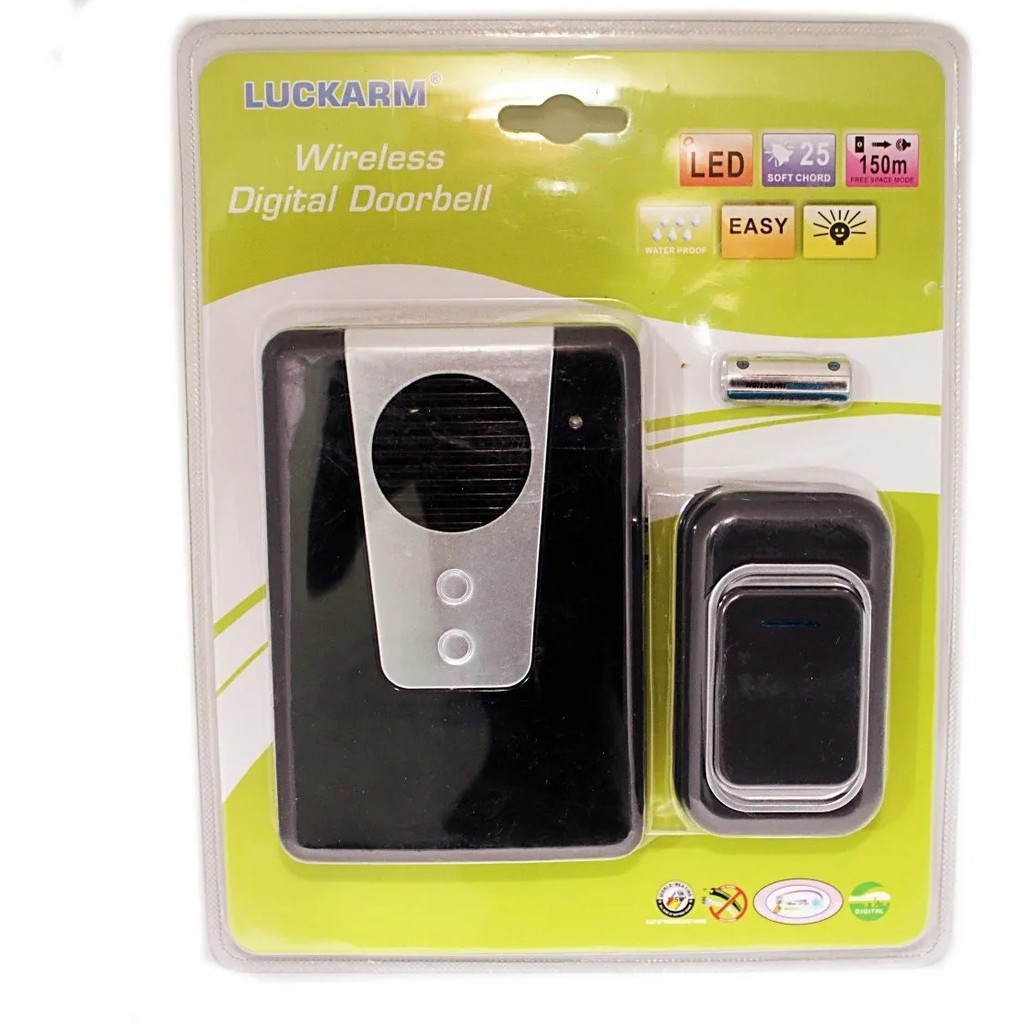 Campainha Sem Fio A Prova D'água 150m Residencial Comercial em Oferta na Shopee