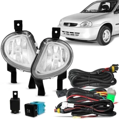 Kit Farol Auxiliar milha Corsa 2000/2002 Classic 2000/2010