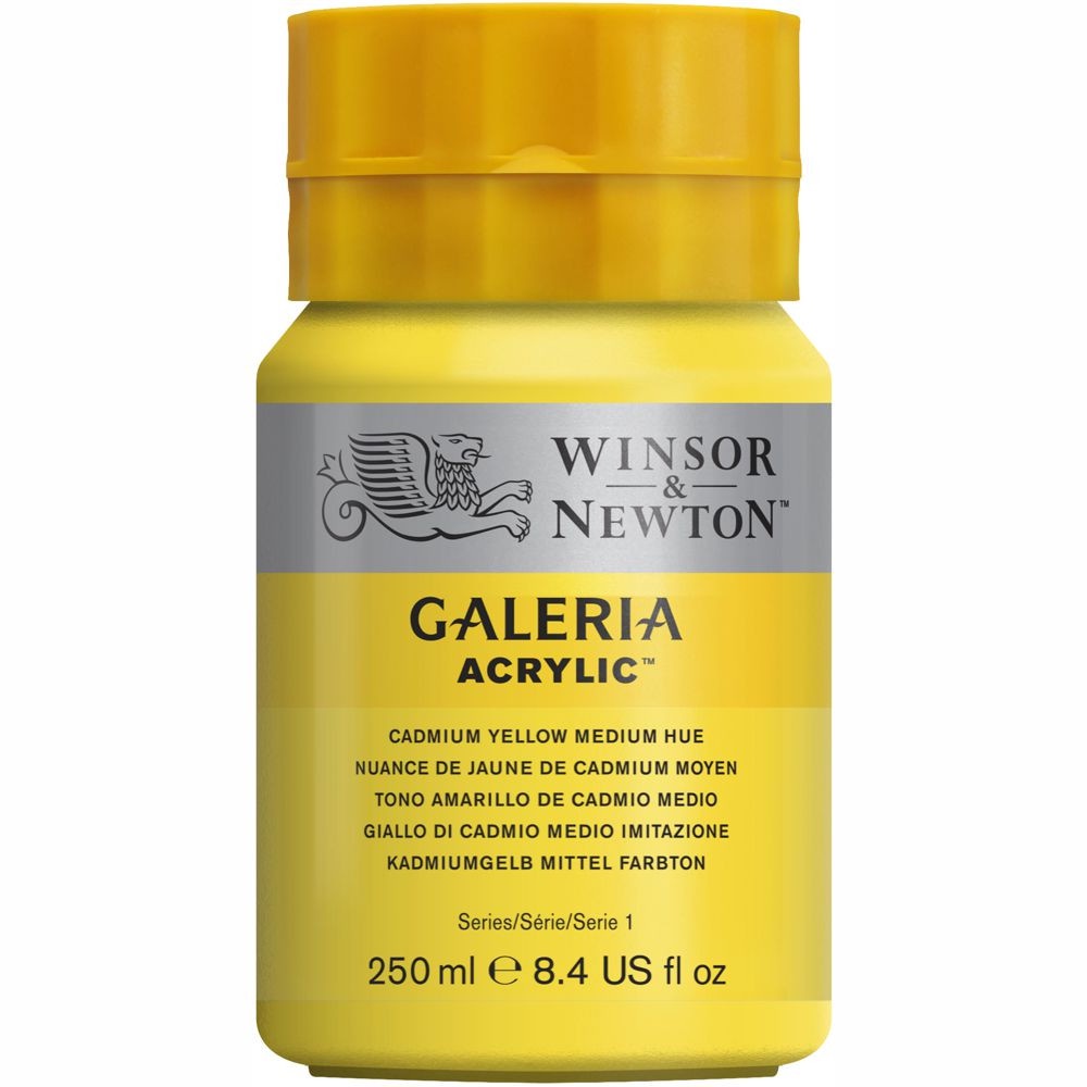 Tinta Acrílica Winsor & Newton Galeria 250ml 120 Cadmium Yellow Med Hue