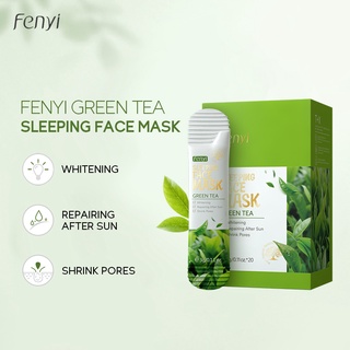 Fenyi Máscara De Dormir Para Chá Verde Sem Lavagem / Cuidados Com A Pele Hidratante 20pçs