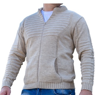 Blusa De Frio Lã Jaqueta Masculina Casaco Masculino Bolso E Ziper Tricô em Oferta na Shopee