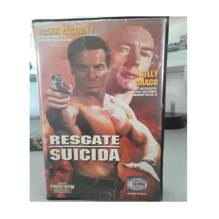 Vhs dvd Resgate Suicida Frank Zagarino Billy Drago