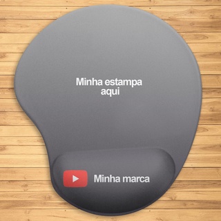 Mouse pad Ergonômico personalizado - envie sua arte/foto