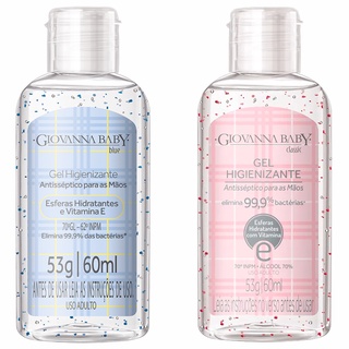 Giovanna Baby Álcool Em Gel Antisséptico Classic Ou Blue A Escolher 60ml