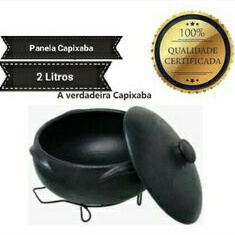 50% OFF Panela de Barro Capixaba 2 Litros Moqueca Restaurante Promoção dia das Mães