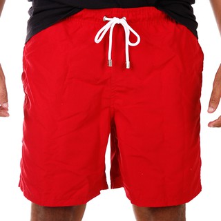 Short masculino vermelho, short masculino de poliéster, short com elático, short masculino, bermuda com elástico
