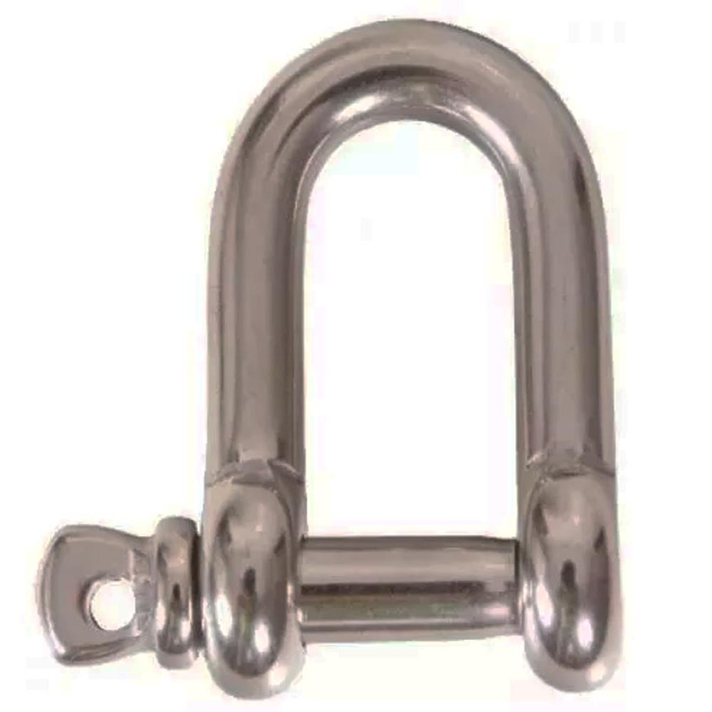 Manilha Inox Reta Com Pino 4MM