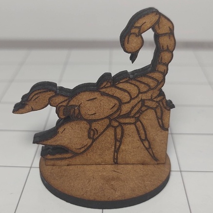 Escorpião Gigante (Giant Scorpion) miniatura para RPG em MDF