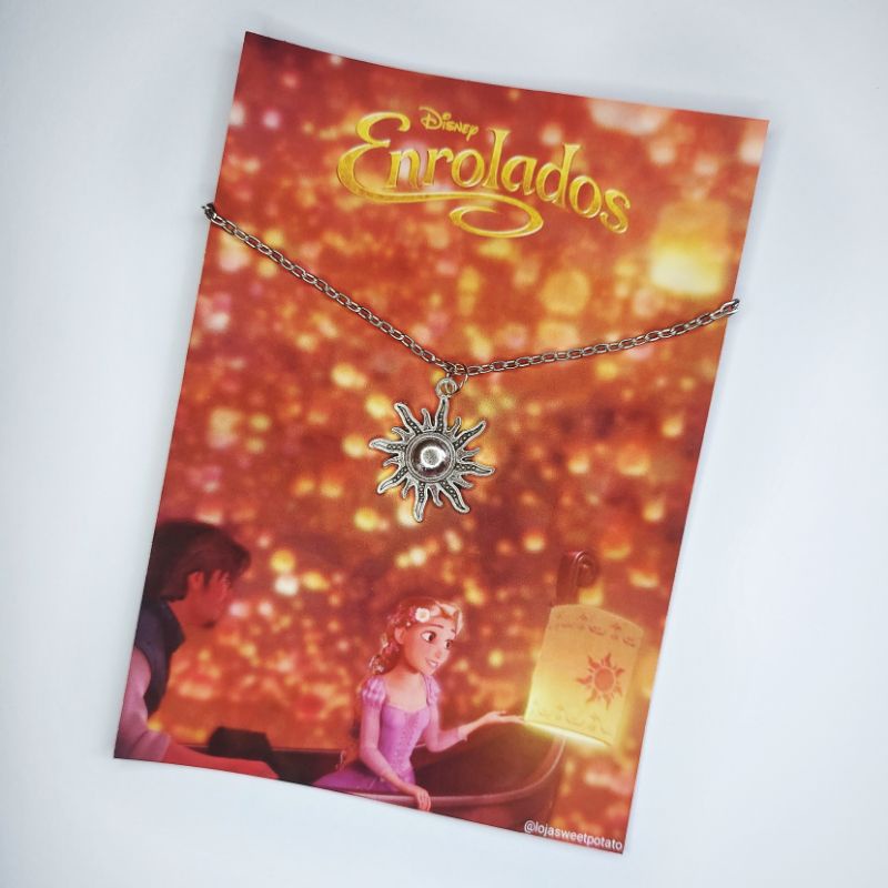 Colar Enrolados Rapunzel Reino de Corona | Shopee Brasil