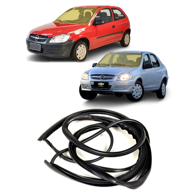 Borracha Vidro Parabrisa Celta Life Spirit LT LS Prisma 2000 2001 2002 2003 2004 2005 2006 2007 2008 2009 2010 2011 2012 2013 2014 2015 em Oferta na Shopee