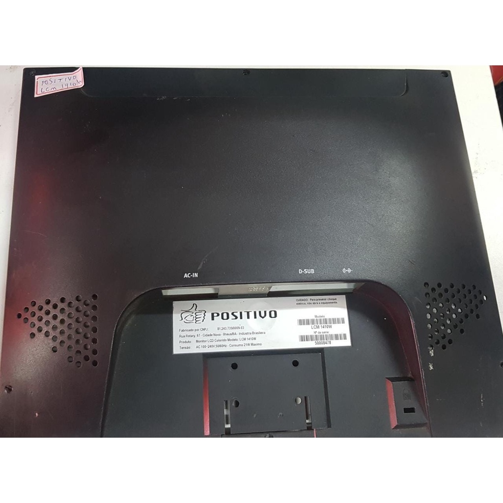 Placa Botões Monitor Positivo Lcm1410W (Cx. R12) - Miniatura 2