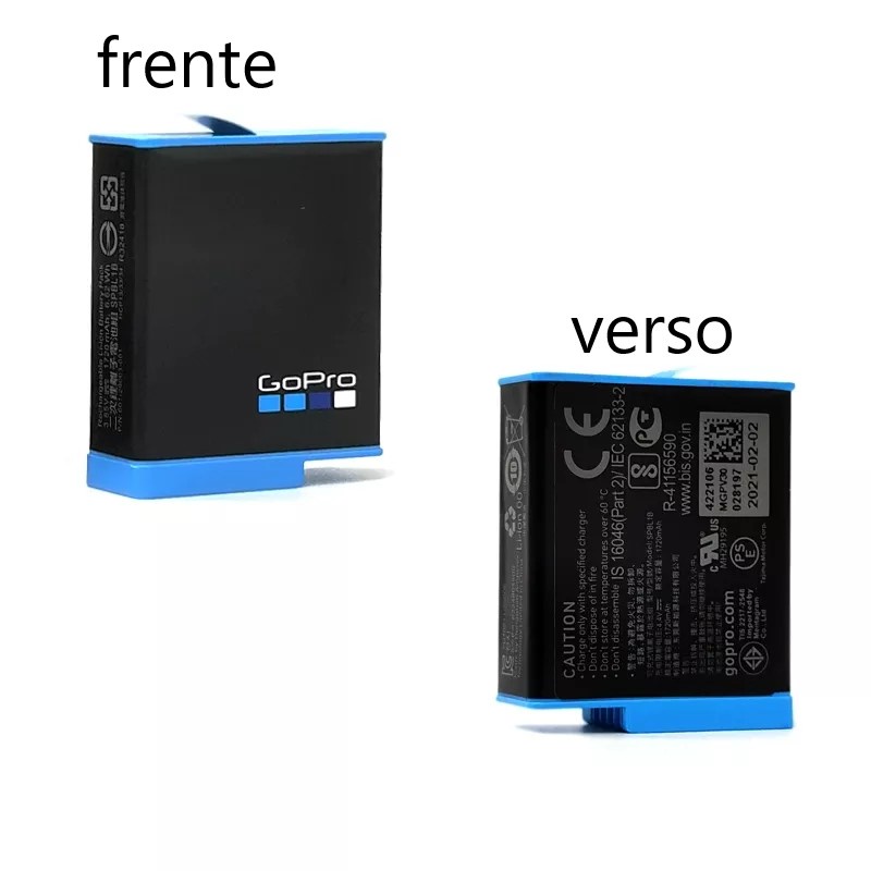 1 Bateria TELESIN p/ Camera de Ação Action Cam de G.O P.R.O H.E.R.O 9/10