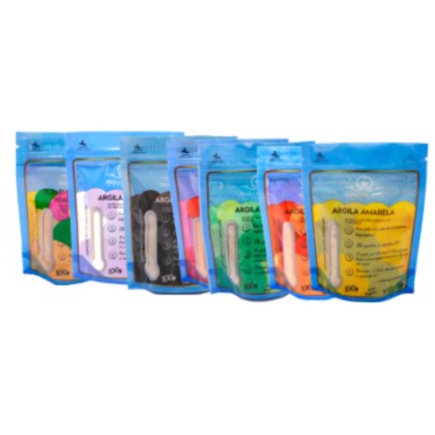 Argilas 100g PhálleBeauty  para uma pele equilibrada e livre de impurezas em Oferta na Shopee