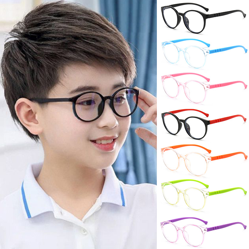 Óculos Infantil Unissex / Masculino / Feminino Com Armação Ultra Leve / Proteção Dos Olhos / Portátil / Azul / Leve em Oferta na Shopee