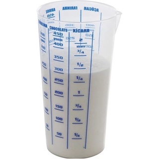 Copo Graduado Medidor de 500ml / gramas com Graduação de Xícara, Chocolate, Semolina, mL, Arroz, Farinha e Açúcar Envio Imediato
