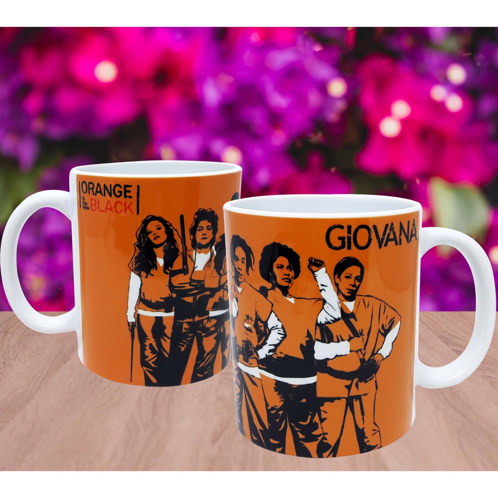 Caneca Branca Personalizada Seriado Orange Is The New Black