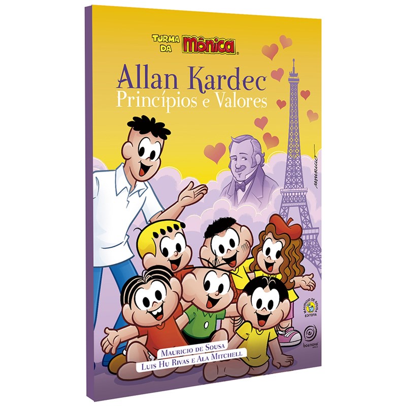 Livro Infantil Turma da Mônica -  Allan Kardec Princípios e Valores