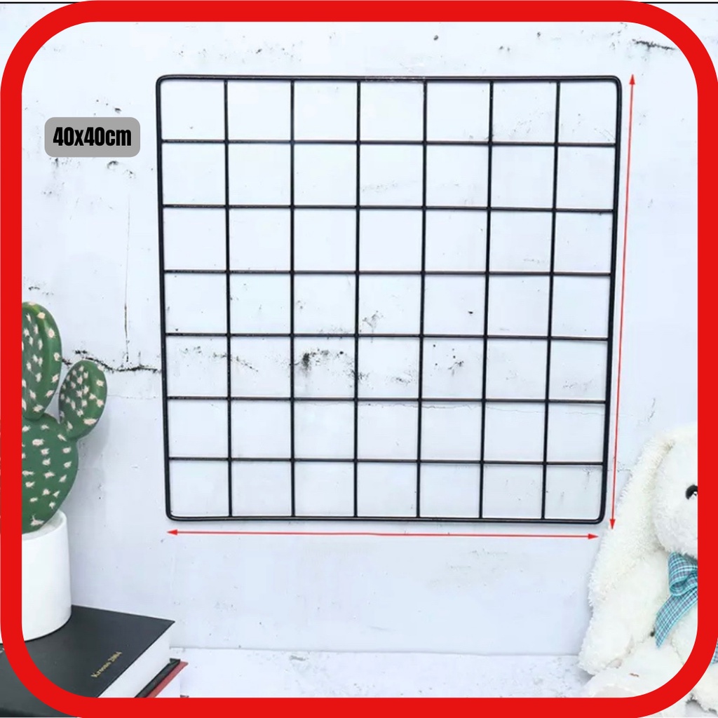 Grade De Fotos, Recados, Memory Board Em Tela 40x40 Cm Na Cor Branca Ou Preta