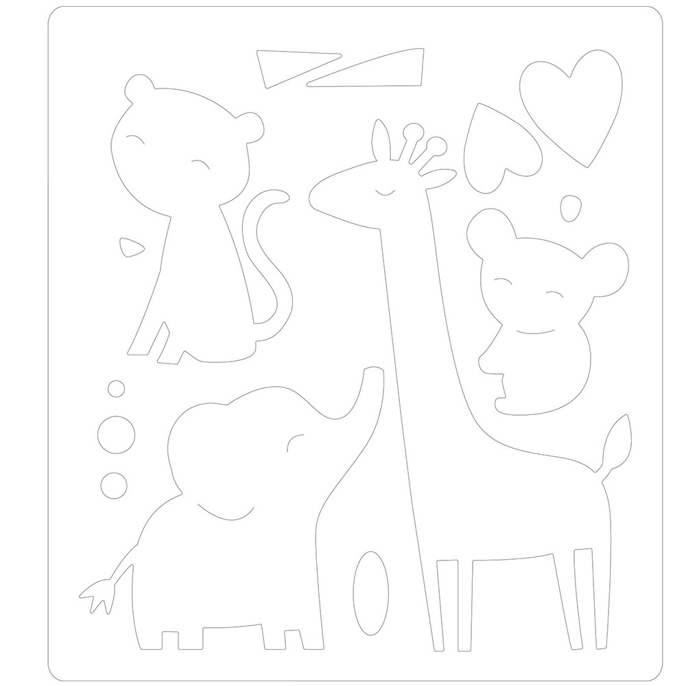 Facas de Corte Thinlits Sizzix - Amigos do Zoológico