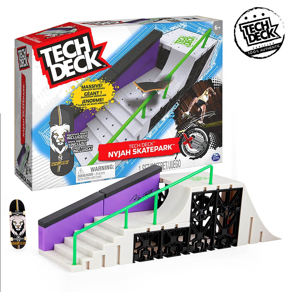Skate de Dedo Conjunto De Rampas Nyjah Skatepark - Tech Deck em Oferta na Shopee