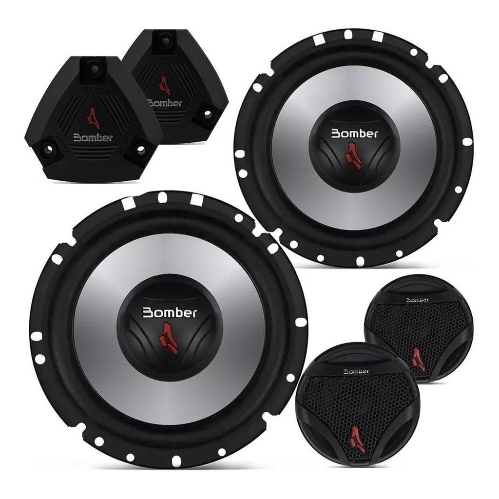 Kit 2 Vias 6 Polegadas Upgrade Two Way Bomber Crossover Par Shopee Brasil