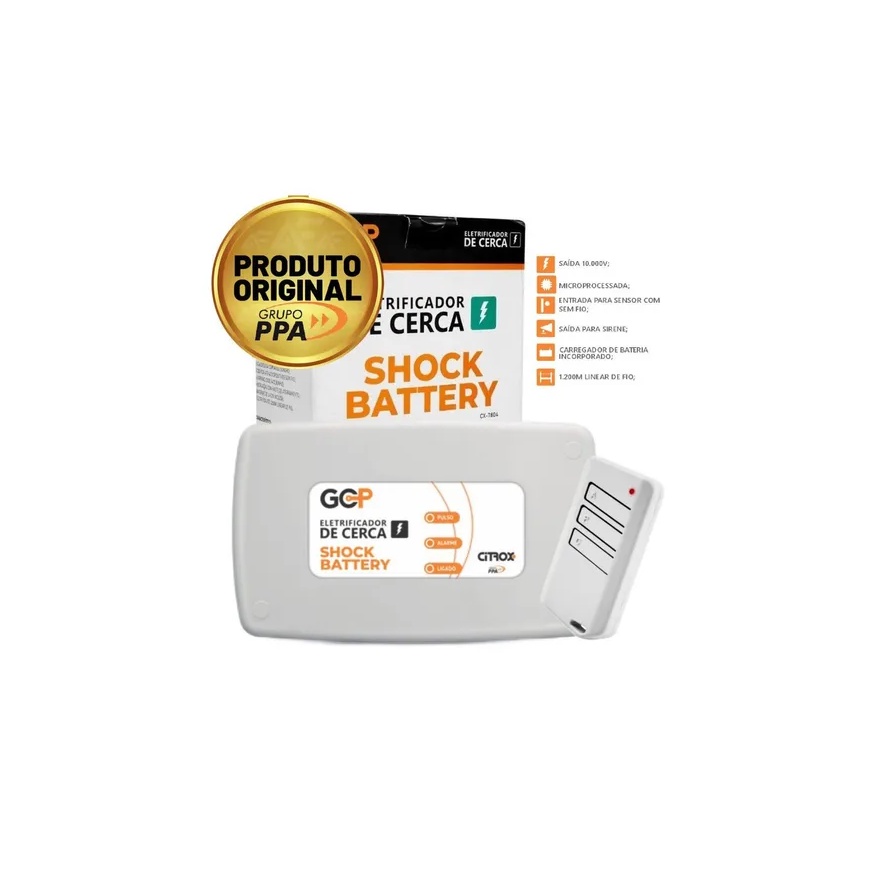 Central Cerca Elétrica Ppa Shock Battery Gcp Com Bateria