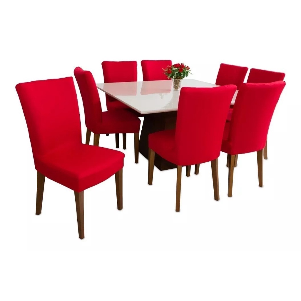 Kit Capa De Cadeira 4 Lugares Malha Para Sala e Cozinha Barato Promoção Atacado em Oferta na Shopee