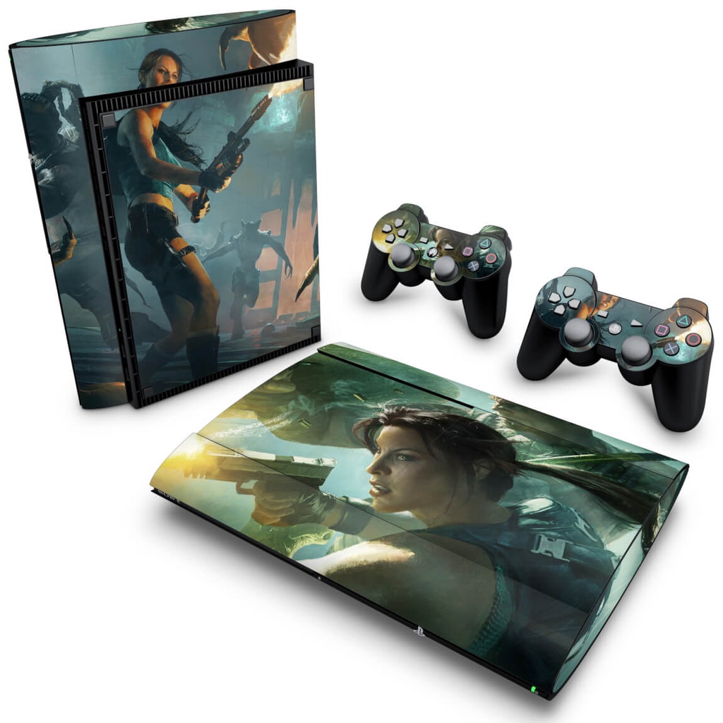 Skin PS3 Super Slim Adesivo - Lara Croft And The Guardian Of Light