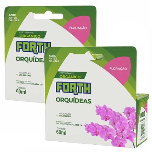 Kit 2 Fertilizante Liquido Forth Orquidea Floração - 60ml em Oferta na Shopee