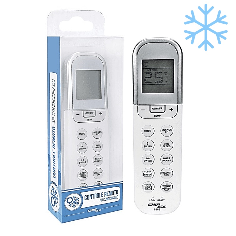 Controle Remoto Universal + De 1000 Marcas Para Aparelhos AR Condicionado 0268888
