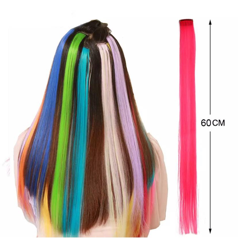 Mecha cabelo sintético realista 60cm /tik tok /youtuber/cosplay — imagem 2 de 2