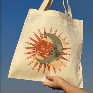 Bolsa Feminina Praia Ecobag Sol e Lua Vintage
