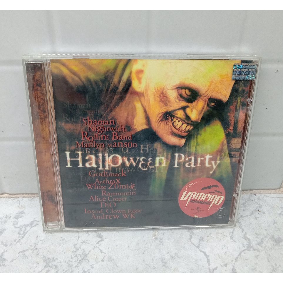 CD Halloween Party Vampiro Rockmania com Dio Anthrax Shaman Nightwish Rammstein Rollins Band