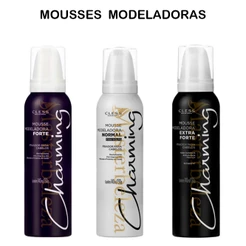 Mousse Modelador Charming Para Cabelo Uso Profissional e Doméstico Fixador Cless
