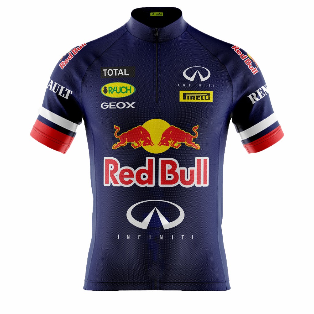 Camisa Ciclismo Camiseta Ciclista Roupa de Ciclismo Masculina Mountain Bike Red Bull