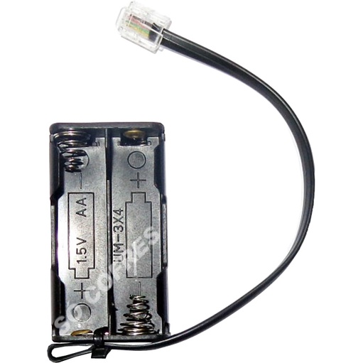 Kit de abertura de Emergência para Cofre Eletrônico Qualisafe RJ11 - 4 Pilhas AA