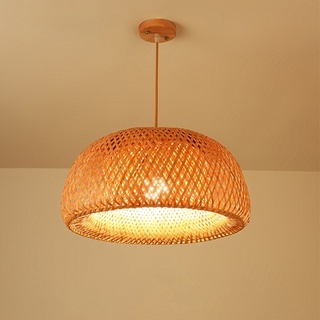 Luminária De Pendurar Com Luzes De Bambu Estilo Chinês Para Jardim/Restaurante/Decoração D...