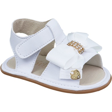 Sandália feminina festa com lacinho menina bebê infantil